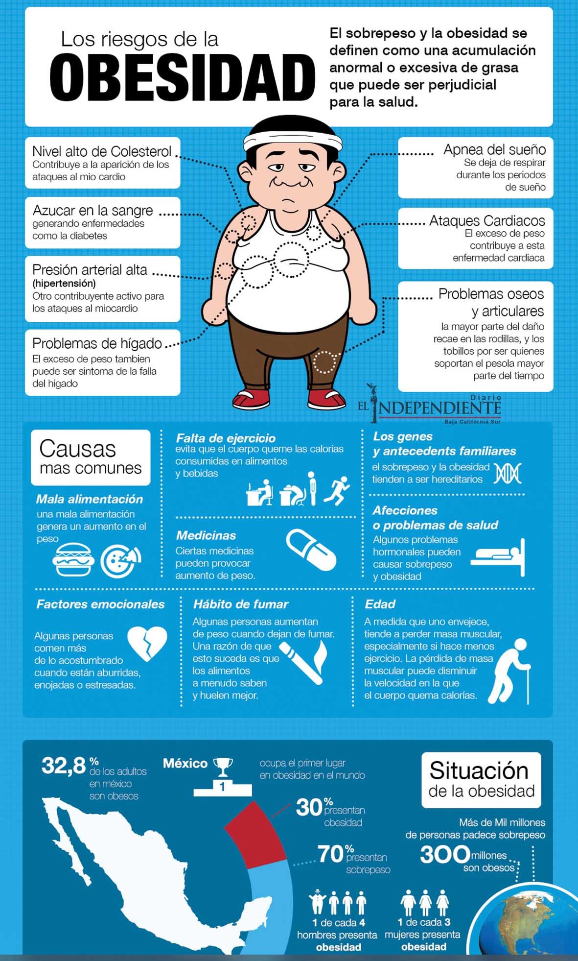 Los riesgos de la obesidad