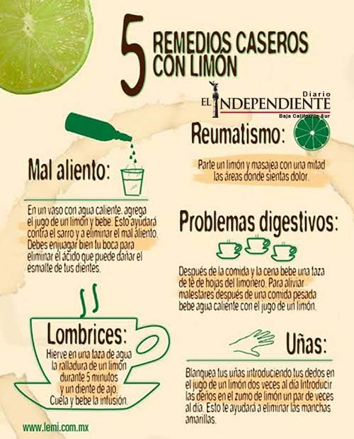5 Remedios Caseros con Limon