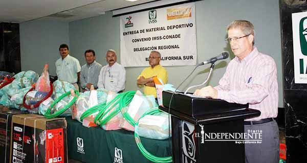 Entregan Material Deportivo IMSS y CONADE a Escuelas técnicas y Ligas Deportivas