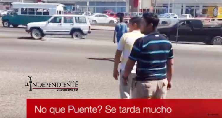 Y tu usas los puentes peatonales ? ...