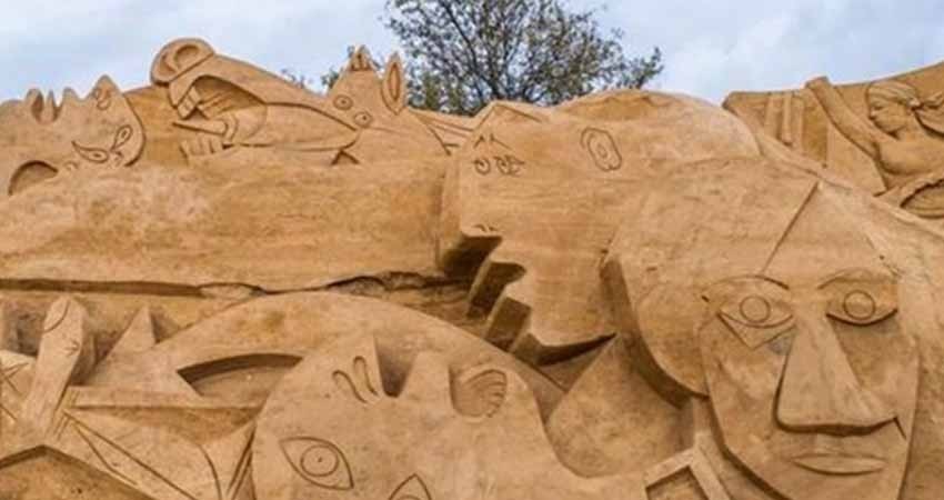 Escultura de arena del 'Guernica' vence en festival luso