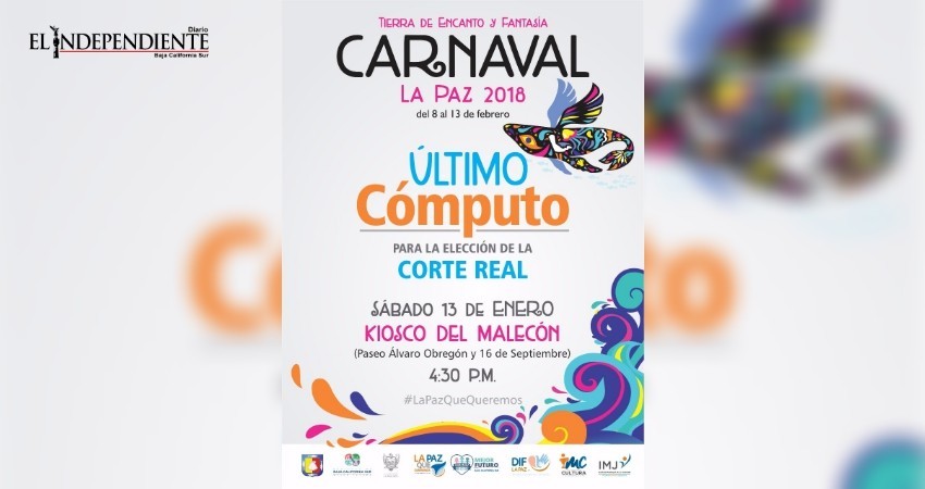 Invitan al Último Cómputo de elección de Reyes y Reinas del Carnaval La Paz 2018