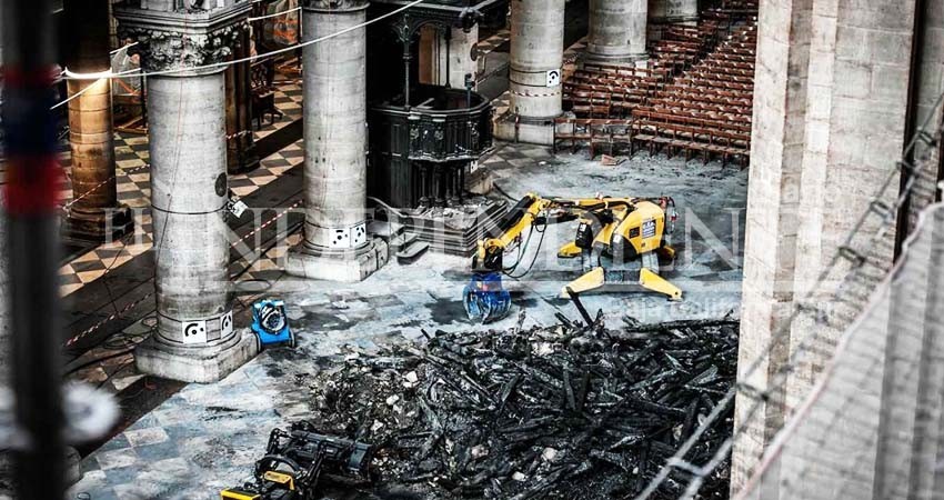 Así luce la catedral de Notre Dame, a 3 meses de la tragedia