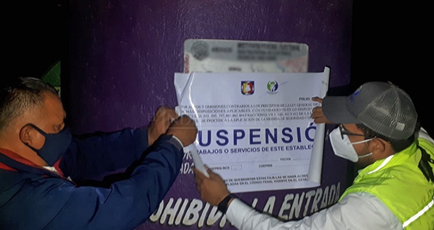 Ha suspendido temporalmente Coepris 330 establecimientos por incumplir protocolos