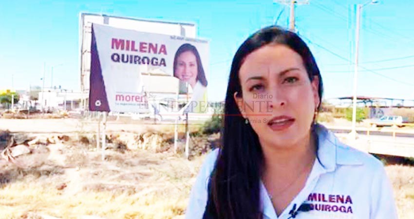 No van a lograr nada dañando a mi familia y a mi propaganda: Milena Quiroga