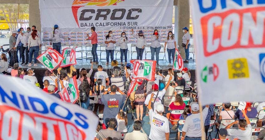 Recibe Lupita Saldaña contundente respaldo de la CROC