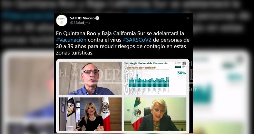 Federación anuncia nuevo programa de vacunación contra COVID en BCS