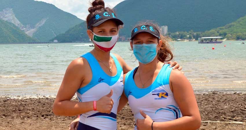 Logran hermanas Castillejo subcampeonato en remo