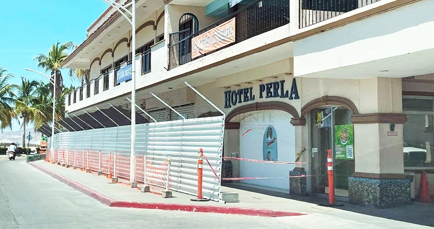 Remodelación integral del Hotel Perla causa molestia en transeúntes y comercios