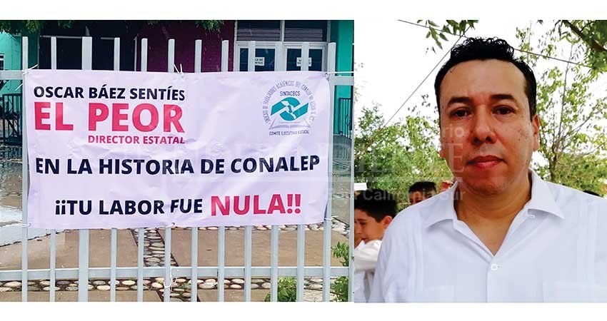 Acusan a director de Conalep de abandonar el cargo y violar acuerdos sindicales