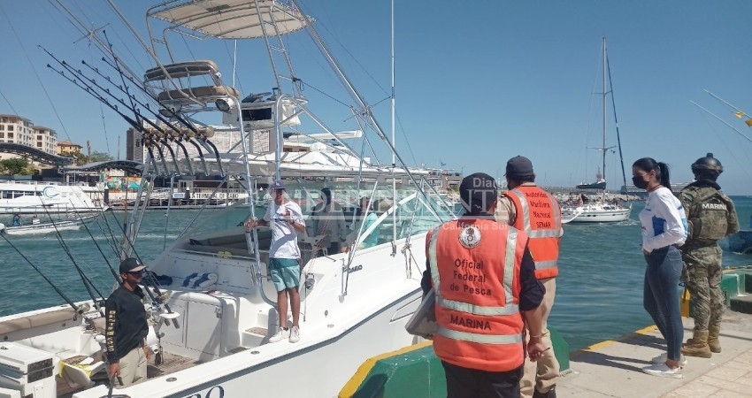 Sorpresivo operativo ejecutó Fonmar en puerto de CSL para detener pesca ilegal