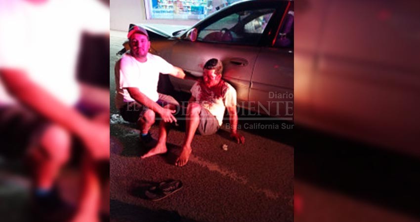 Golpiza recibe conductor tras chocar y huir 