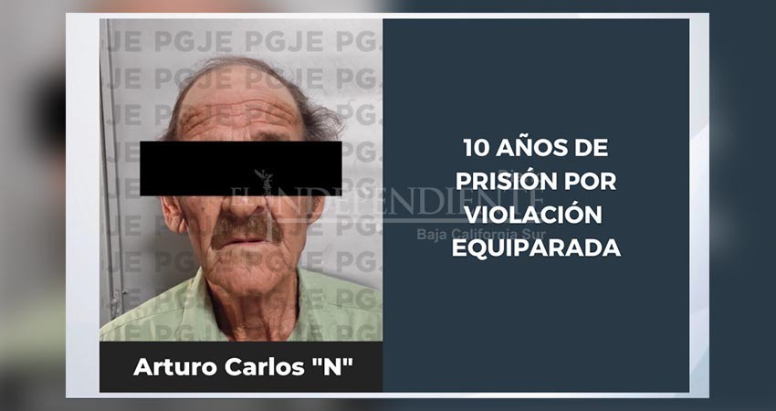 Condenan a 10 años de prisión a culpable de violación equiparada