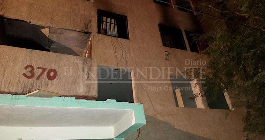 Encendieron fogata para contrarrestar el frío y casi queman un departamento