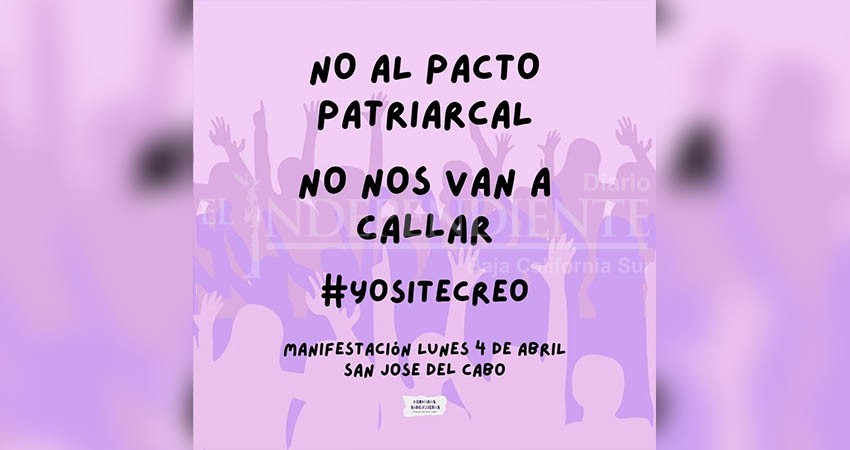 Alto al Acto Patriarcal en Los Cabos; mujeres cabeñas se manifiestan