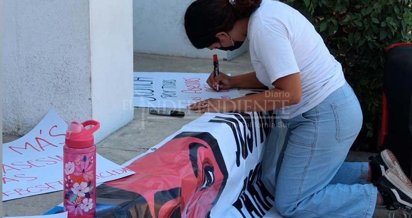 Protestan en PGJE: Piden no liberar a presunto feminicida