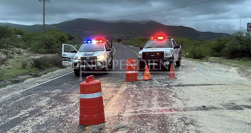 Despliega Policía de La Paz 235 elementos para cerrar arroyos por “Kay”