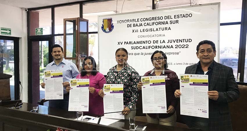 “Que la juventud se exprese”: lanzan convocatoria para el Parlamento de la Juventud Sudcaliforniana