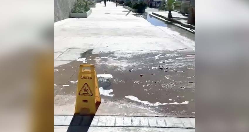 Denuncian derrame de aguas negras en la Marina de CSL