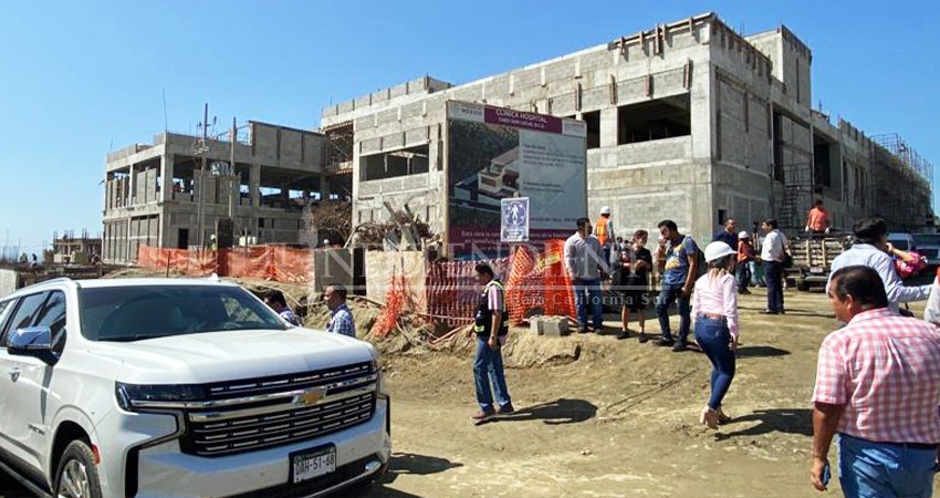 A poco más del 40% de avance en la construcción de la nueva Clínica ISSSTE en CSL