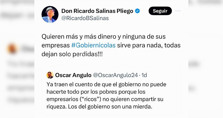 "¿Hasta cuándo vamos a despertar?"; opina Salinas Pliego por discurso de Castro Cosío a empresarios de Los Cabos