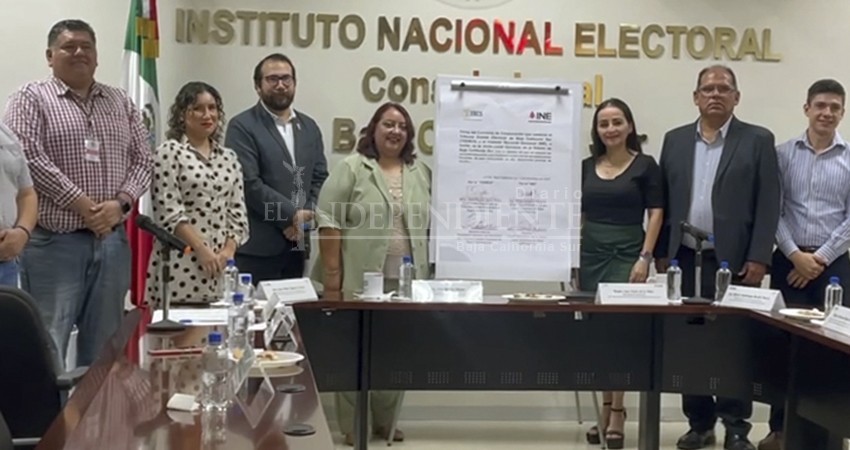 Firman convenio de colaboración el INE y el TEE