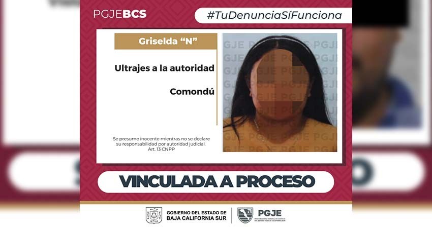 Queda vinculada a proceso Griselda “N” por ultrajes a la autoridad