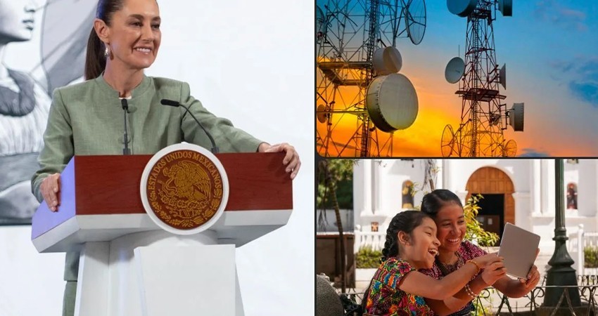 Ley de Telecomunicaciones conectará a 15 millones de mexicanos a internet: Sheinbaum