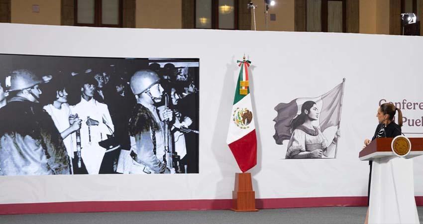 Sheinbaum asegura que no se repetirán crímenes de Estado en aniversario de la masacre de Tlatelolco