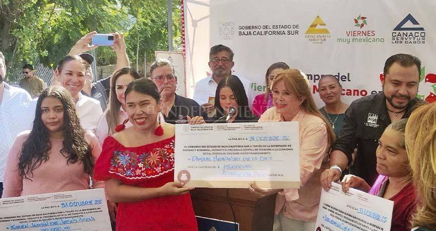 Hasta 9 mdp se han destinado este 2025 a créditos para empresarios de BCS: SETUES