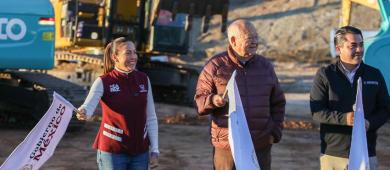 Encabeza Milena Quiroga inicio de obra histórica de la presa “El Novillo”