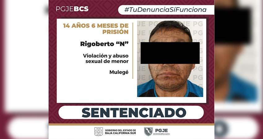Pasará más de 14 años en prisión Rigoberto “N” por el delito de violación equiparada y abuso sexual