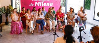 Mujeres de BCS exigen frenar la violencia política en razón de género contra Milena Quiroga