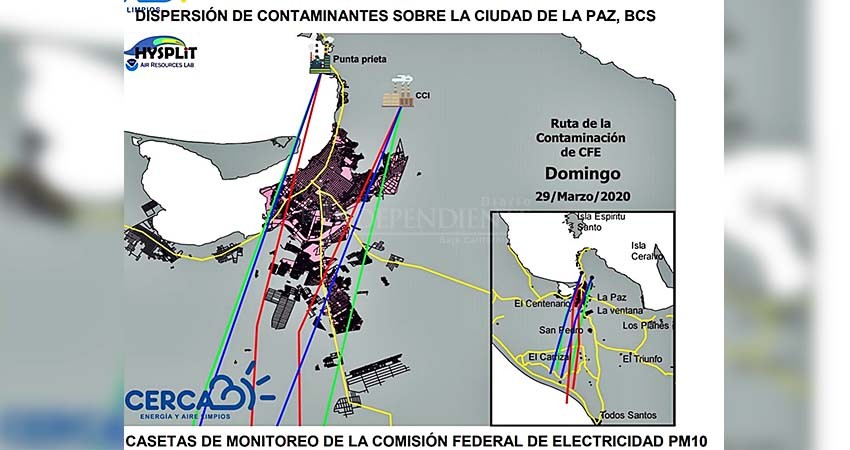 Durante 120 días del 2020 la contaminación atmosférica de La Paz superó las normas oficiales