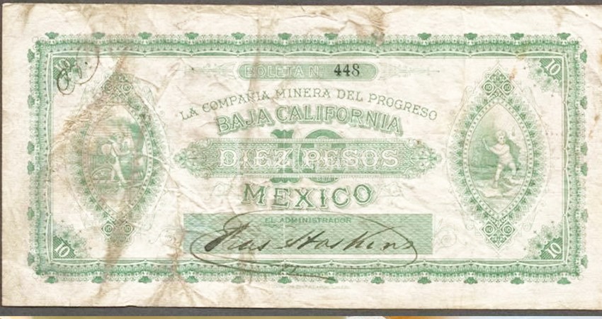 Un billete emitido en El Triunfo es probablemente el primero que existió en la península