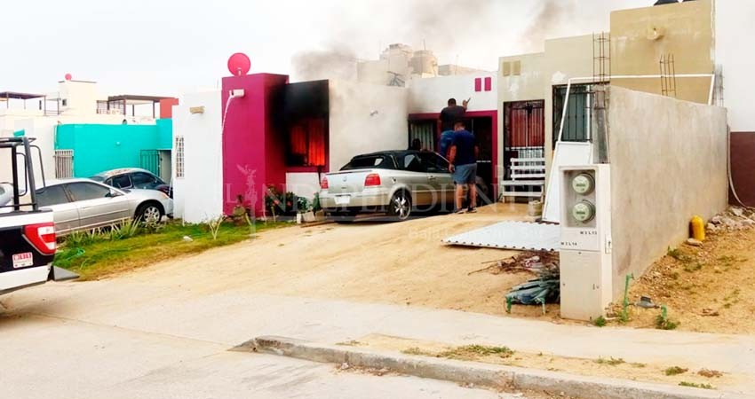 Hombre incendió su vivienda en SJC, porque su pareja lo quería abandonar 