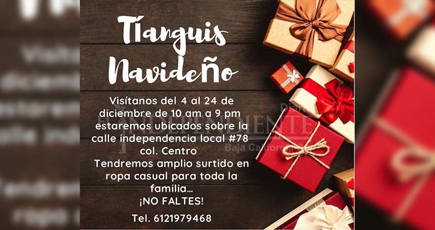 Tradicional Tianguis navideño del centro de La Paz podría cambiar de sede