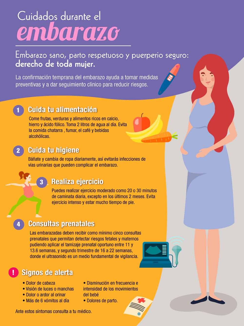 Cuidados durante el embarazo