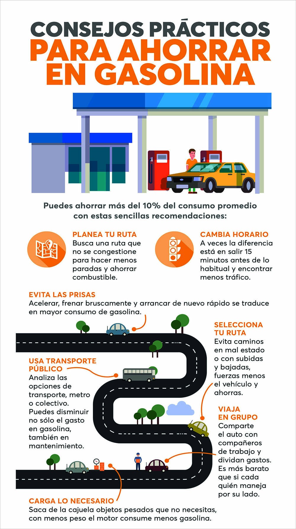 Para ahorrar gasolina