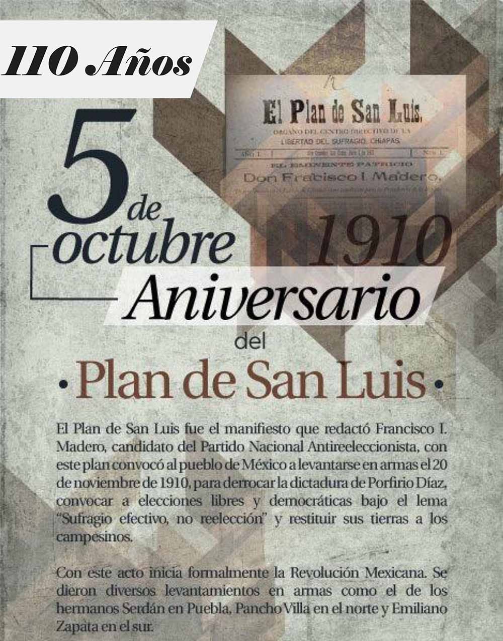 Aniversario del plan de San Luis