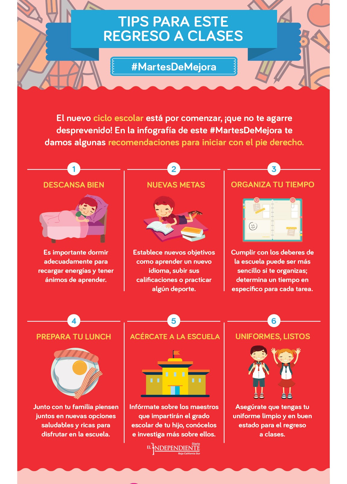 Regreso a clases, tips