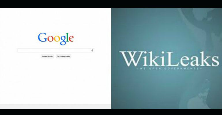 A WikiLeaks se le otorgo información por parte de Google A WikiLeaks se le otorgo información por parte de Google