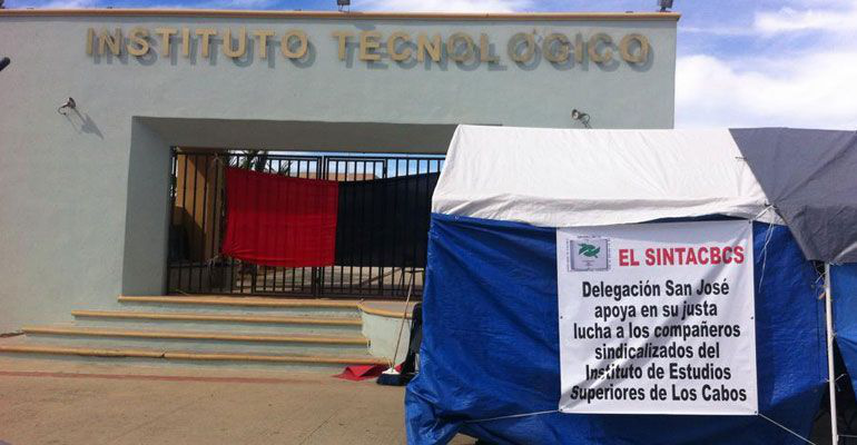 Continúa huelga en ITES Los Cabos; avanzan negociaciones