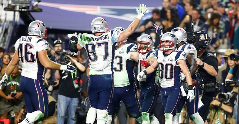 Patriotas vence a Halcones Marinos en el Super Bowl  Patriotas vence a Halcones Marinos en el Super Bowl