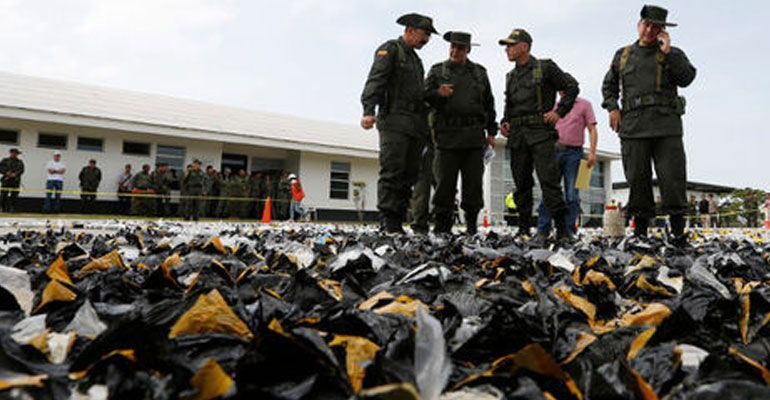 Colombia confisca cocaína que tenía como destino México  Colombia confisca cocaína que tenía como destino México