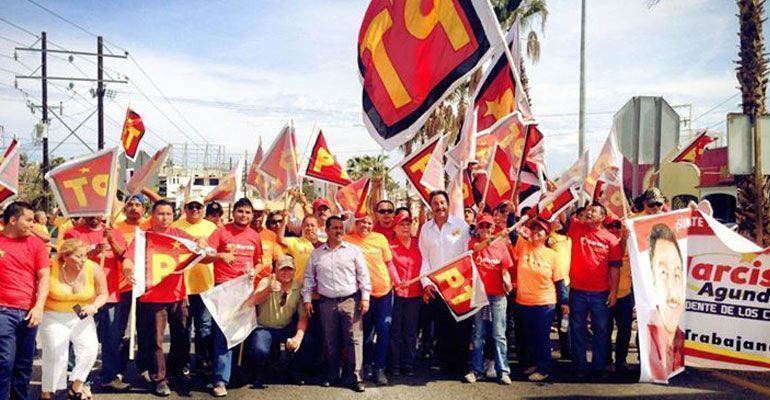 Verbena popular en vialidades, arranque de campaña del candidato Narciso Agúndez