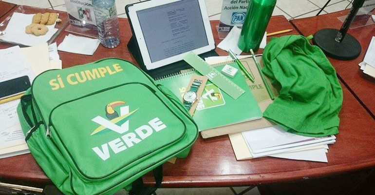 Denunciará el PAN al PVEM por entrega de mochilas