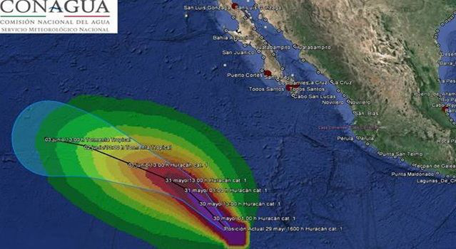 Se intensificó a huracán 1 la tormenta “Andrés”