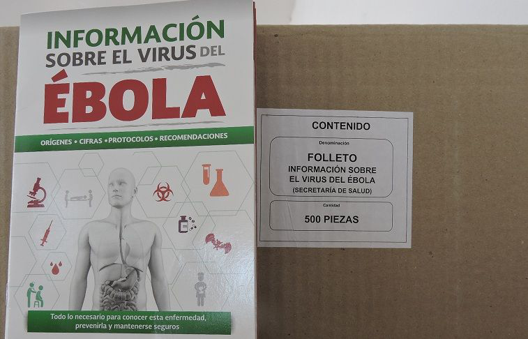 SSA reparte folletos con información del ébola en aeropuertos y hospitales