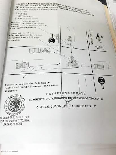 Asegura Tránsito Municipal que el peritaje no fue cambiado a favor de Fernando Monroy
